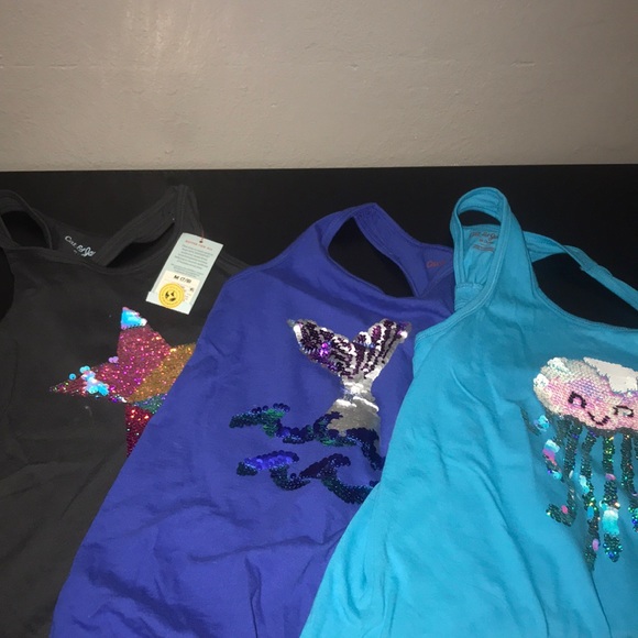 Girls Cat & Jack tank tops Sz M 7/8 - Picture 1 of 2